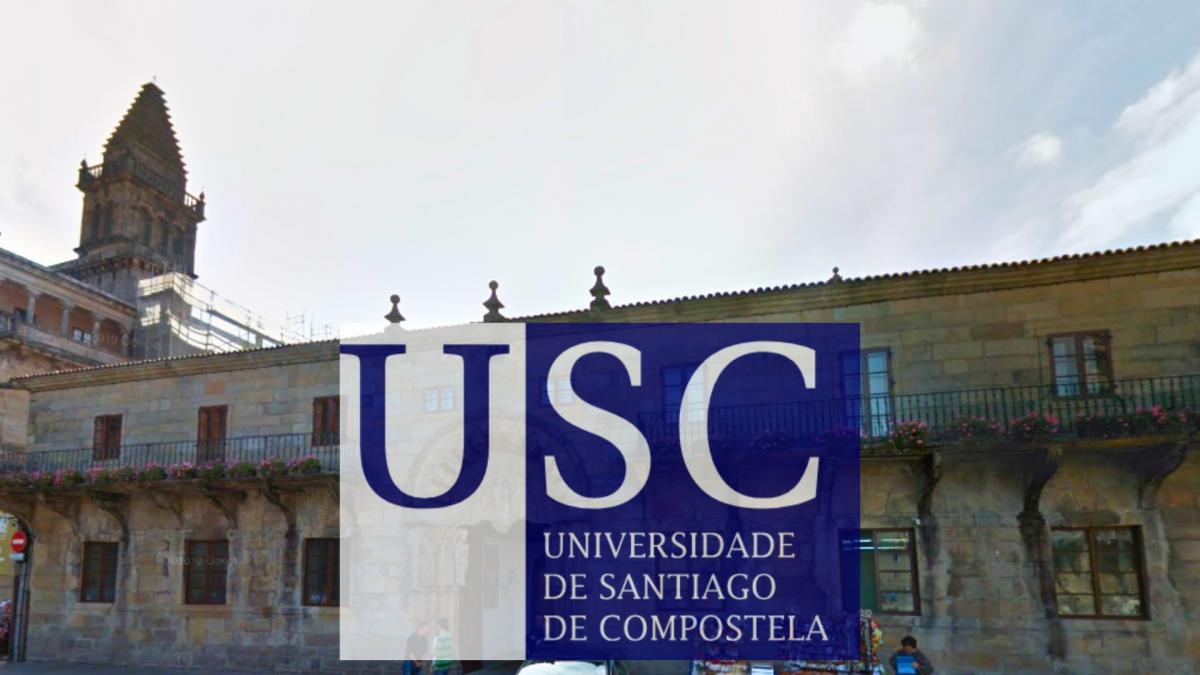 Ao fondo, sede do reitorado da USC
