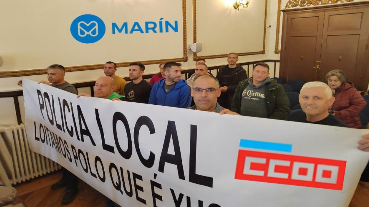 Protesta Pleno Concello de Marn