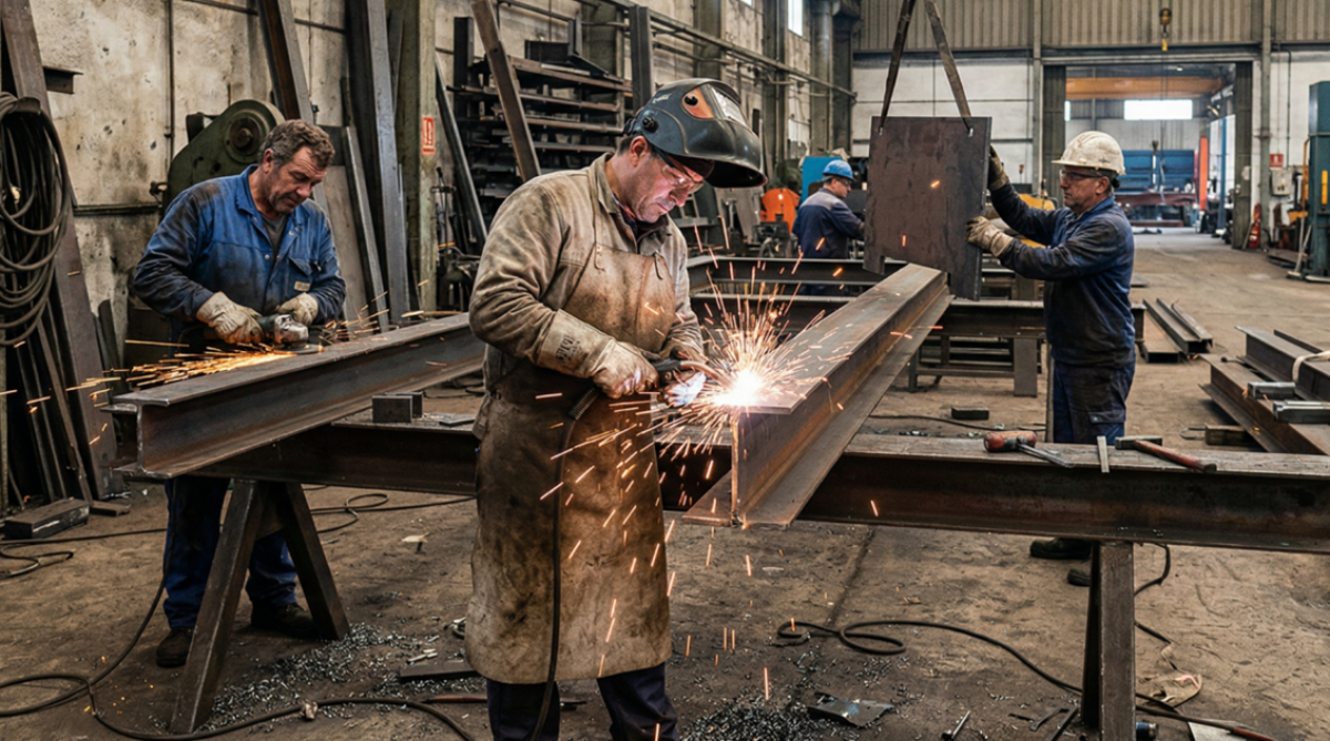 Traballadores do metal.