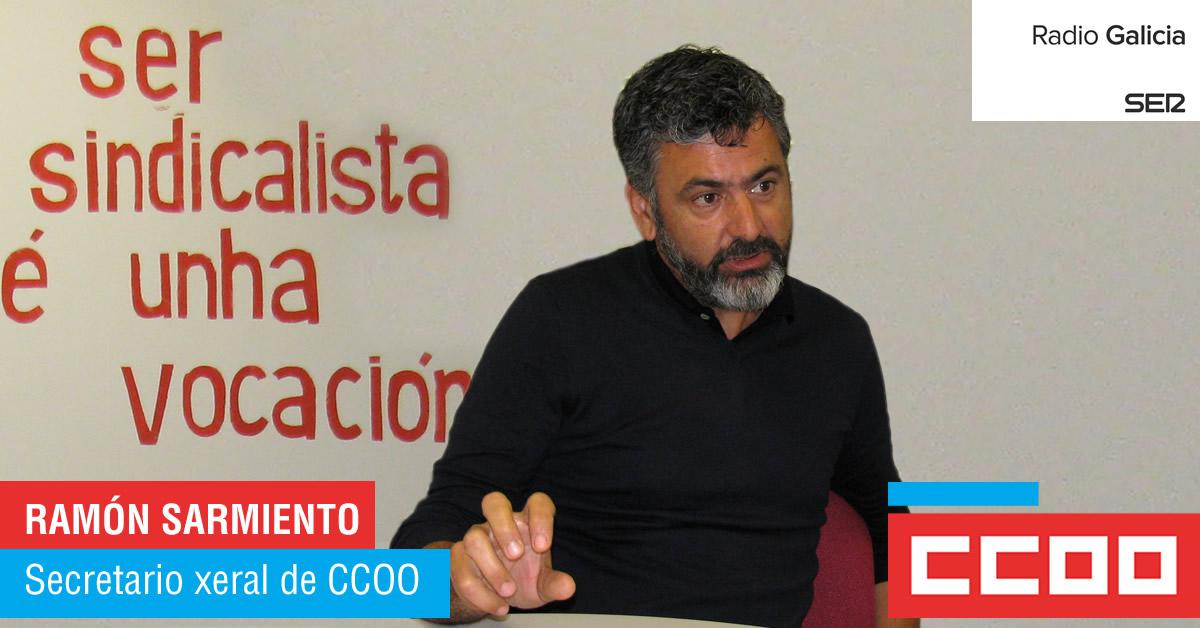 O secretario xeral de CCOO foi entrevistado pola Cadena SER