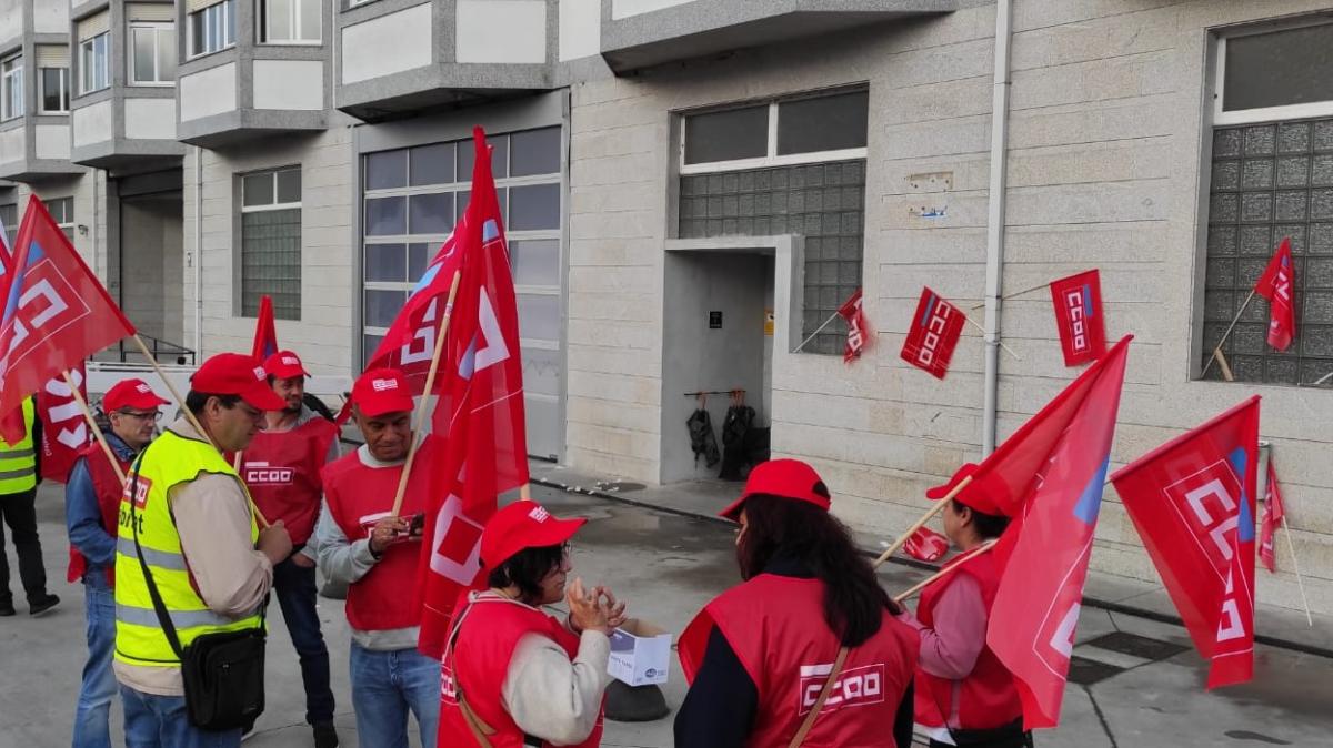 CCOO salienta o éxito desta primeira xornada de folga