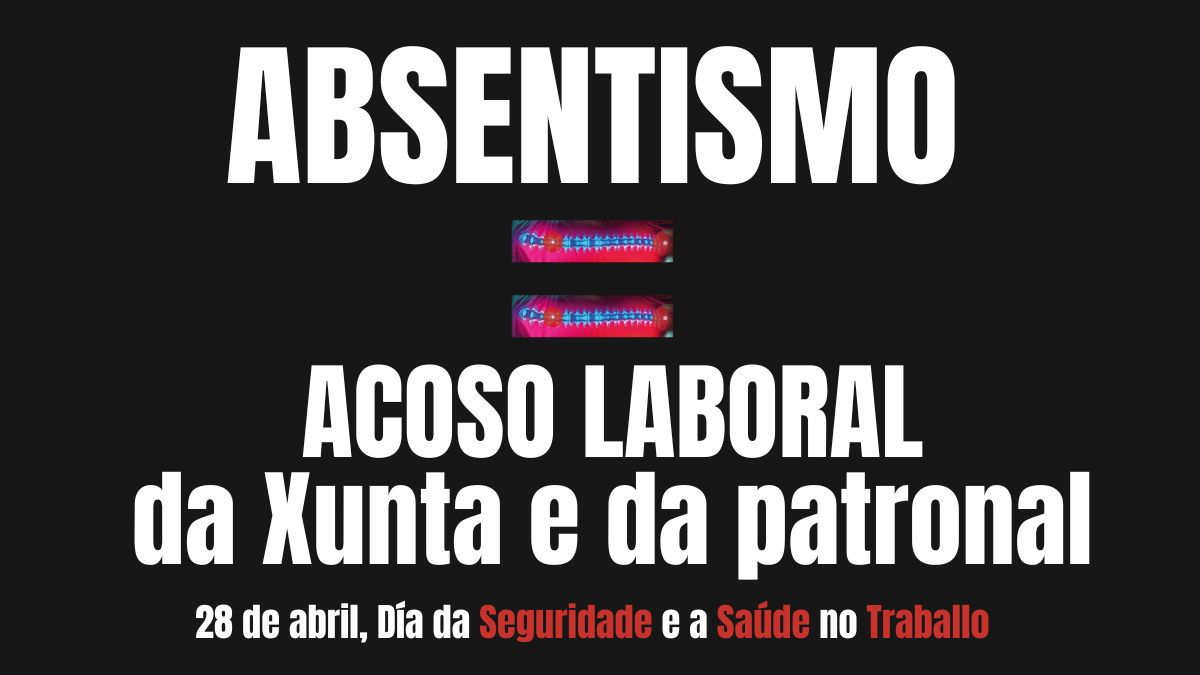 Cartel da asemblea polo 28A en Ourense.