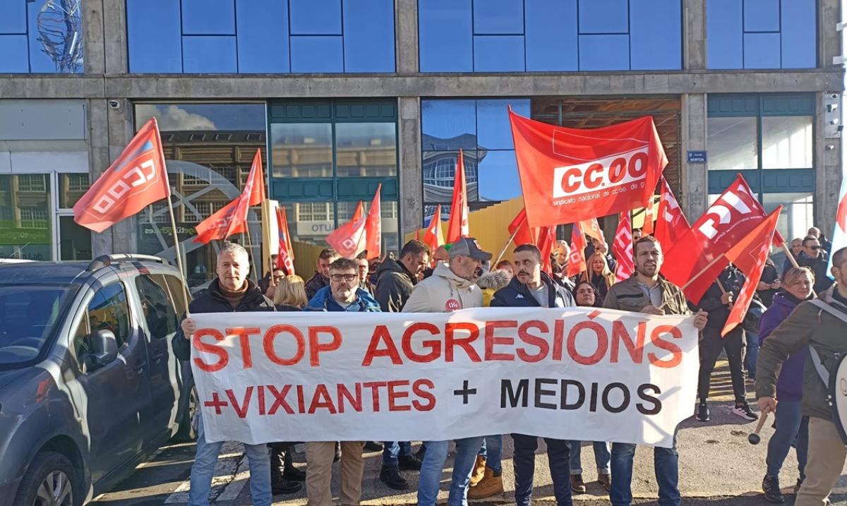 Protesta contra a agresión, celebrada en decembro.