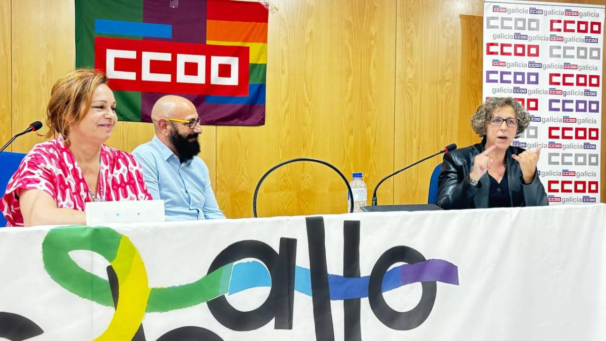 De esq. a der., Mamen Sabio, Jos Manuel Morales, Amelia Prez