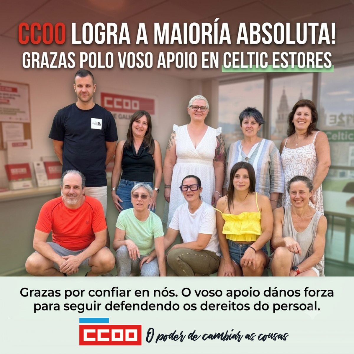 Representación de CCOO en Celtic Estores