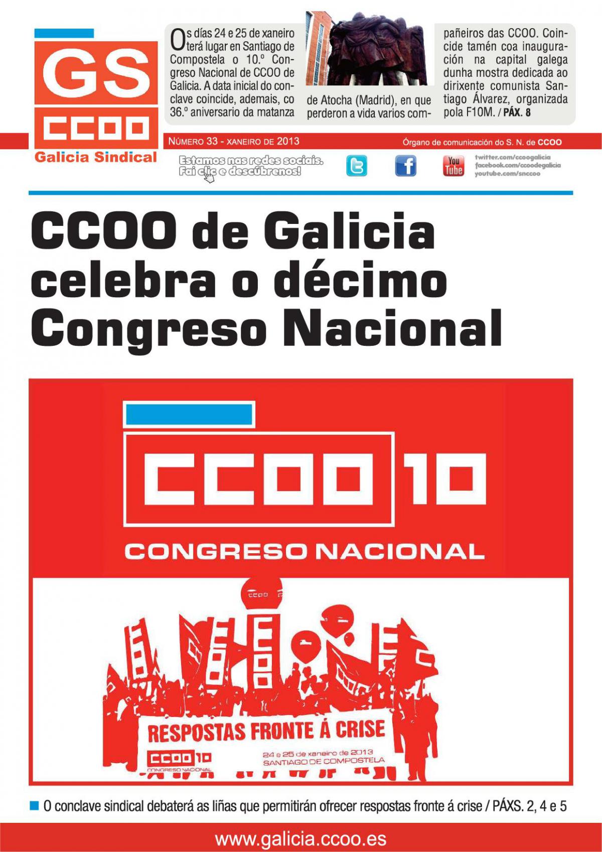 Portada do Galicia Sindical n. 33