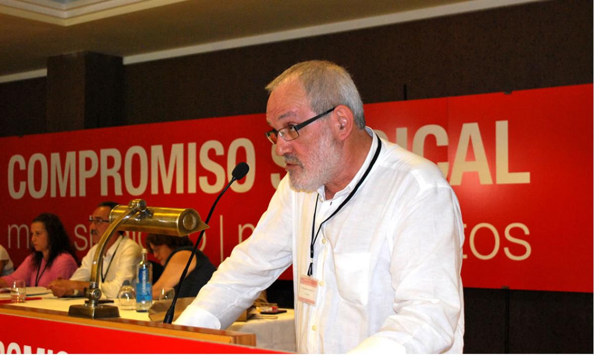 Intervencin de Snchez Aguin durante a lectura do informe xeral