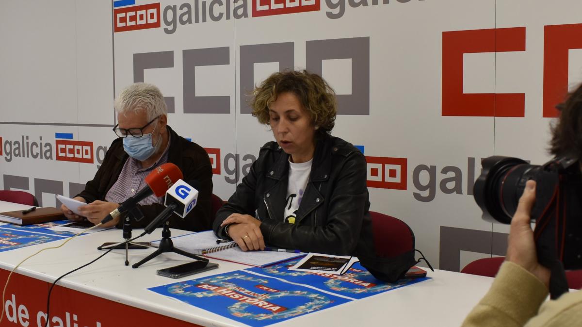 Amelia Prez e Xan Mara Castro, na presentacin do programa de actividades