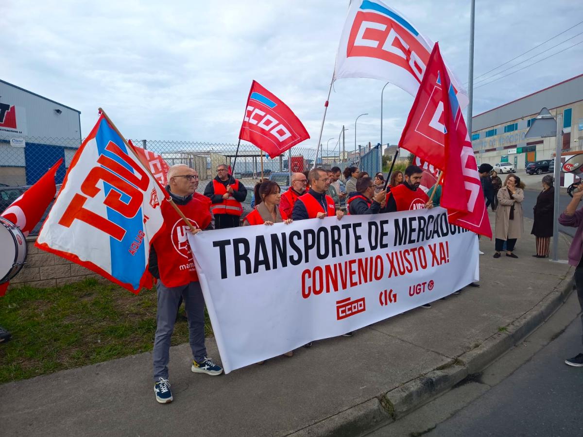 Concentración do transporte de mercadorías no polígono de Río do Pozo (Narón)