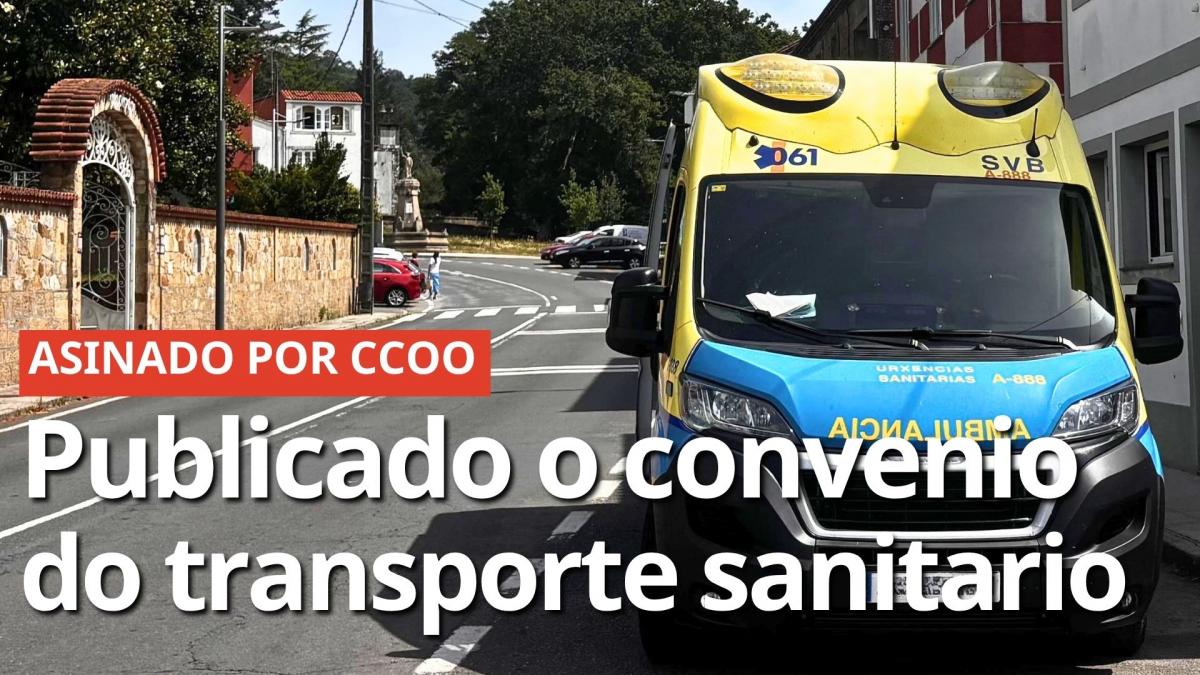 Publicado no DOG o convenio do transporte sanitario