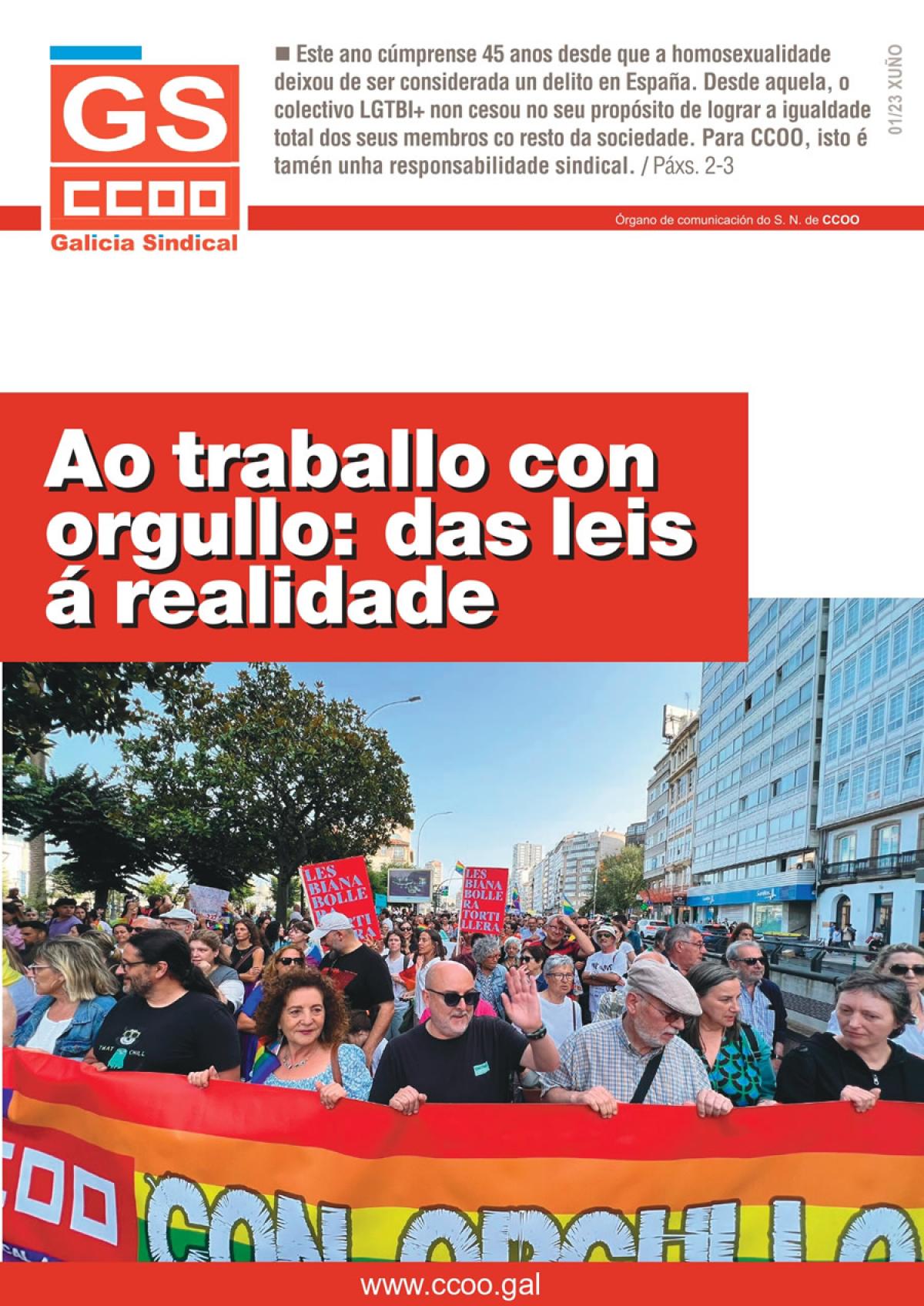Portada da publicación Galicia Sindical 1/2023