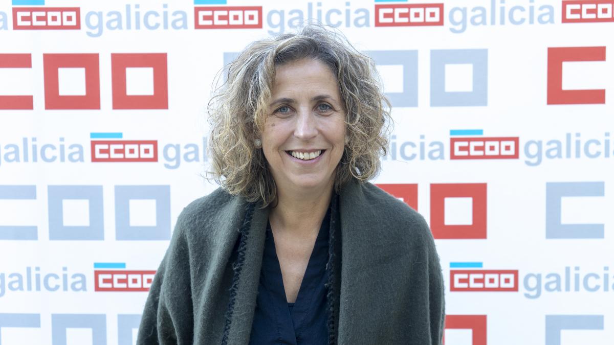 Amelia Prez, secretaria xeral do Sindicato Nacional de CCOO de Galicia