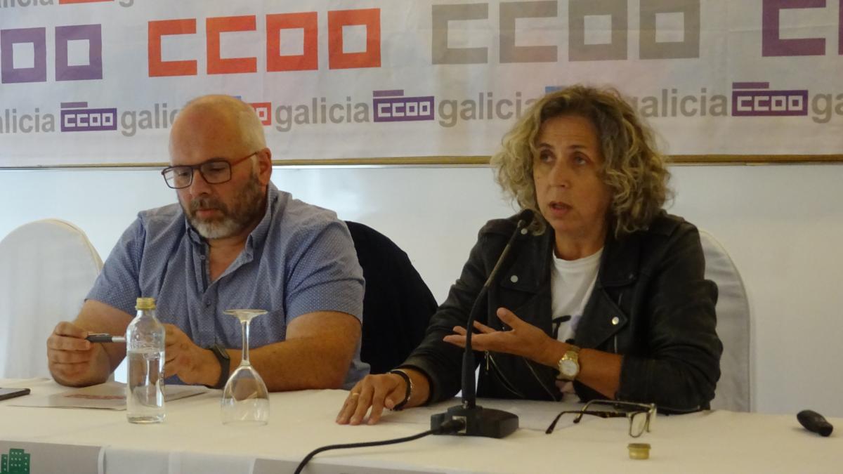 Clausura da xornada a cargo de Amelia Pérez, secretaria xeral do Sindicato Nacional de CCOO de Galicia