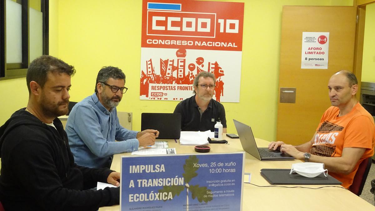De esq. a der., Omar Ceveira, Ramn Sarmiento, Alejandro Rodrguez e J. A. Rodrguez An