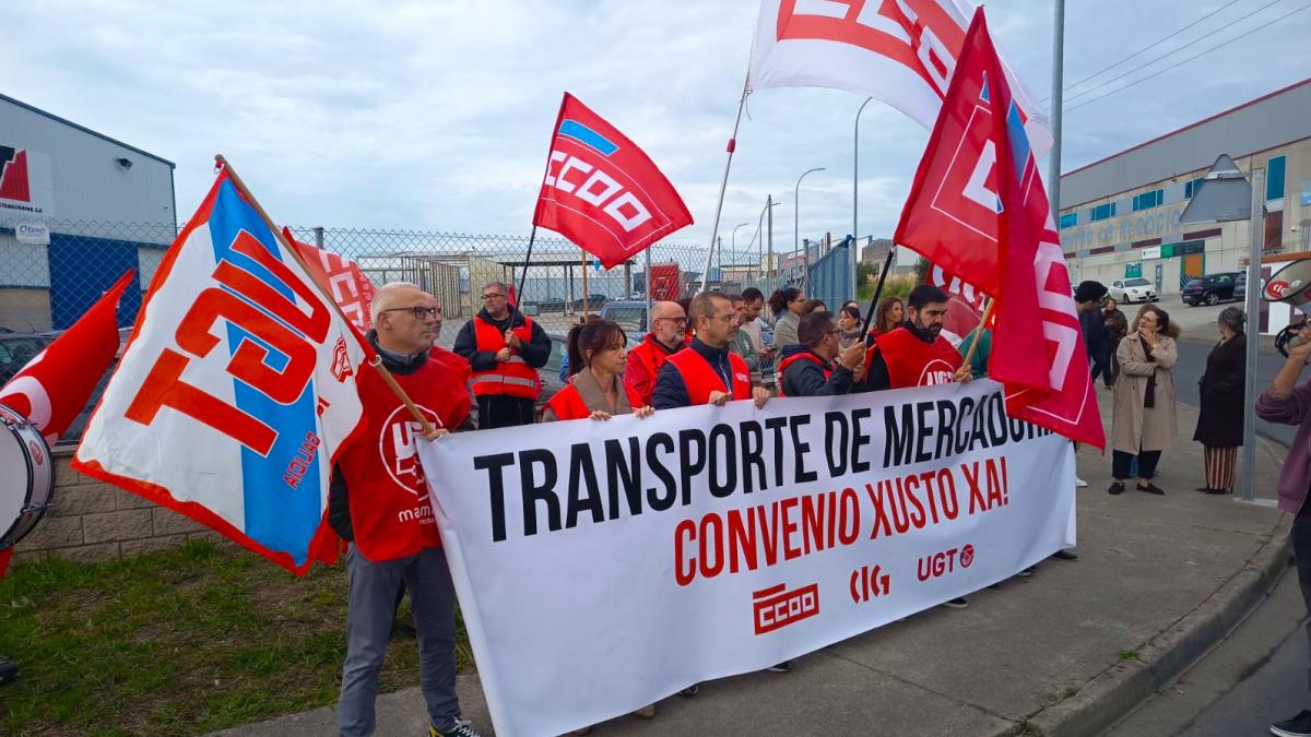 Concentración do transporte de mercadorías no polígono de Río do Pozo (Narón)