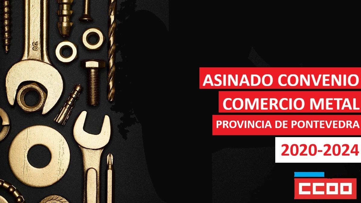 Asinado o convenio de Comercio Metal Pontevedra