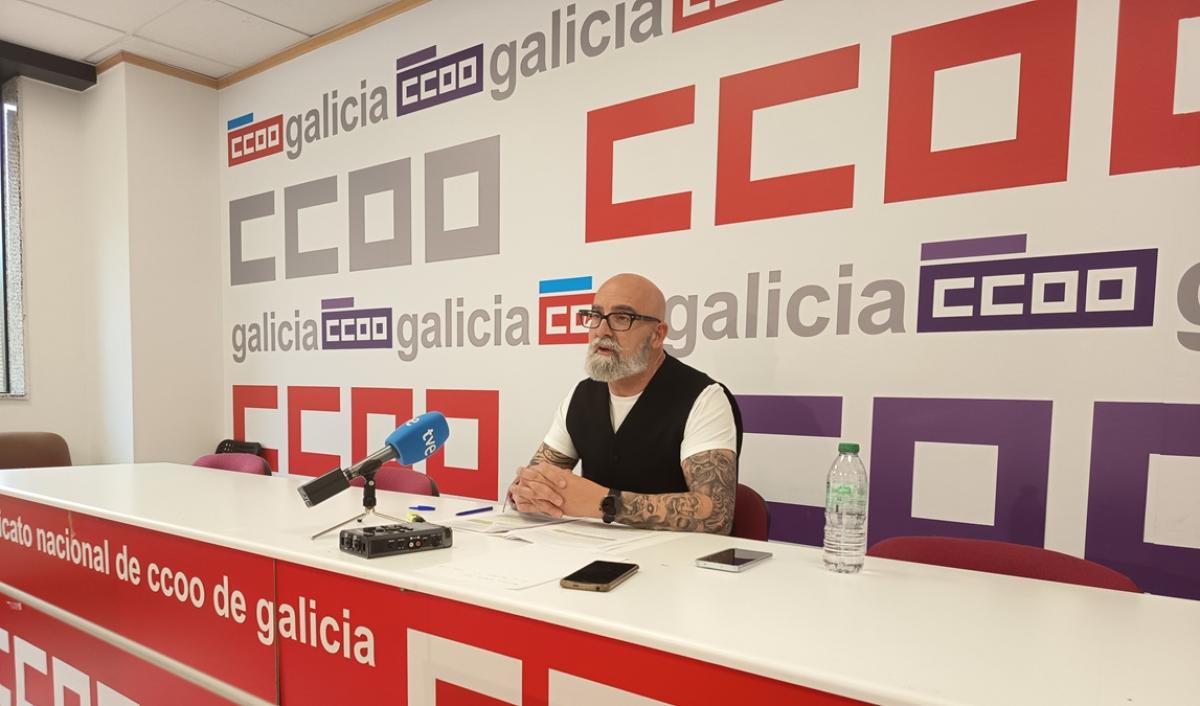 Armando Iglesias, durante a rolda de prensa deste venres.