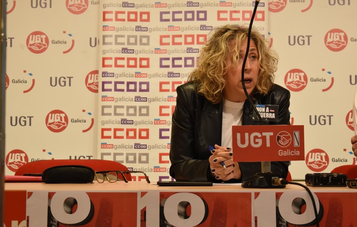 Amelia Pérez, durante a rolda de prensa.