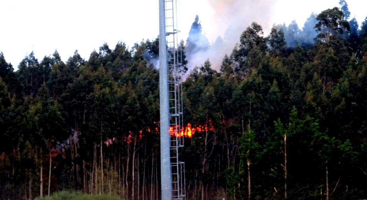 Incendio rexistrado na comarca de Compostela na primavera de 2021 | Foto: Xuz