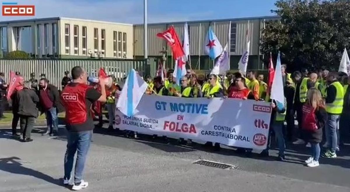 Concentracin do persoal de #GTMOTIVE en #Pontedeume