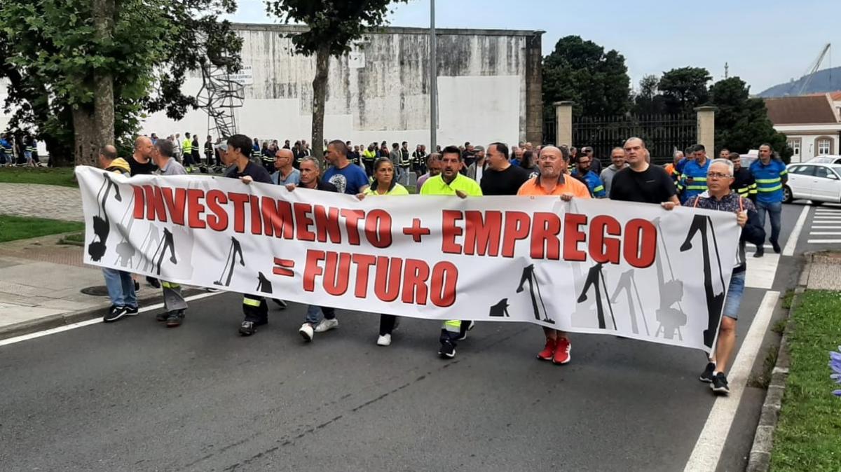 Manifestacin do persoal de Navantia (21/6/2023)