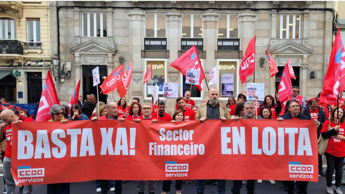 Mobilización do sector financeiro de CCOO (A Coruña, 15/10/2026)