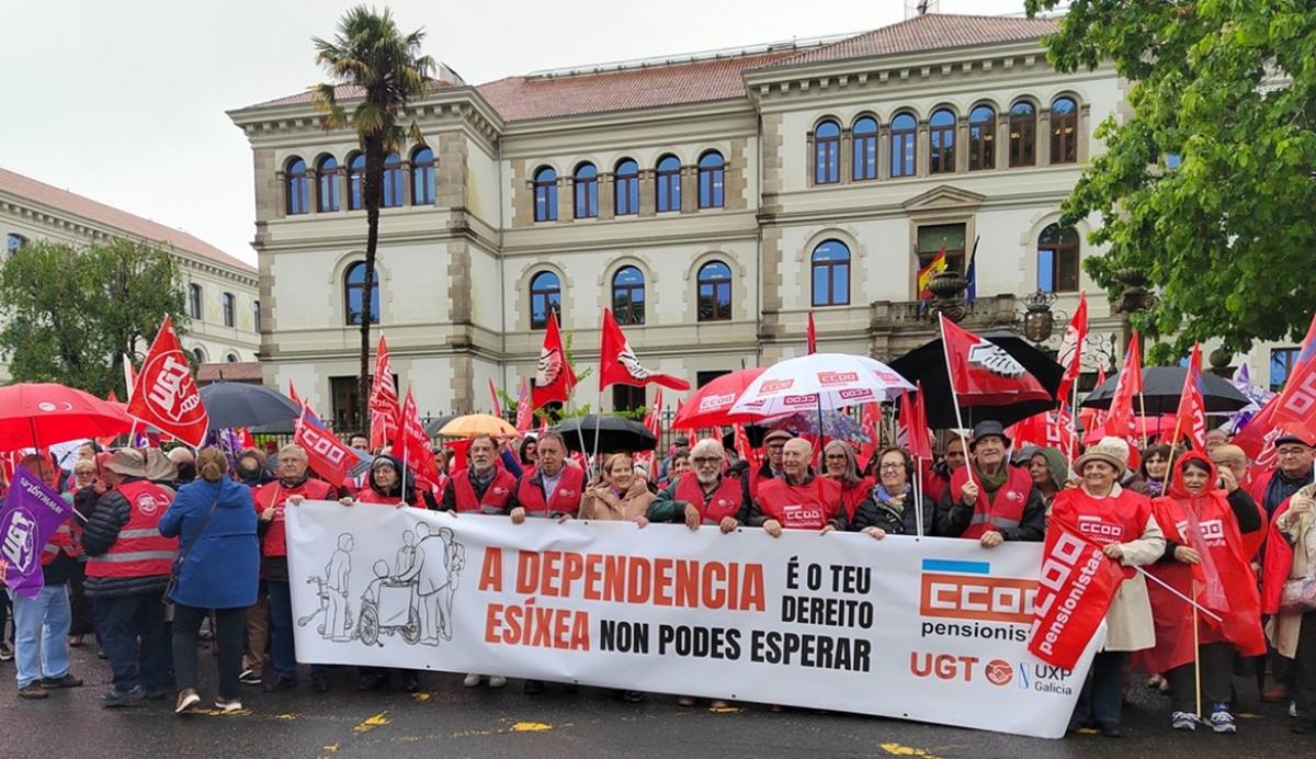 Protesta en San Caetano este martes.