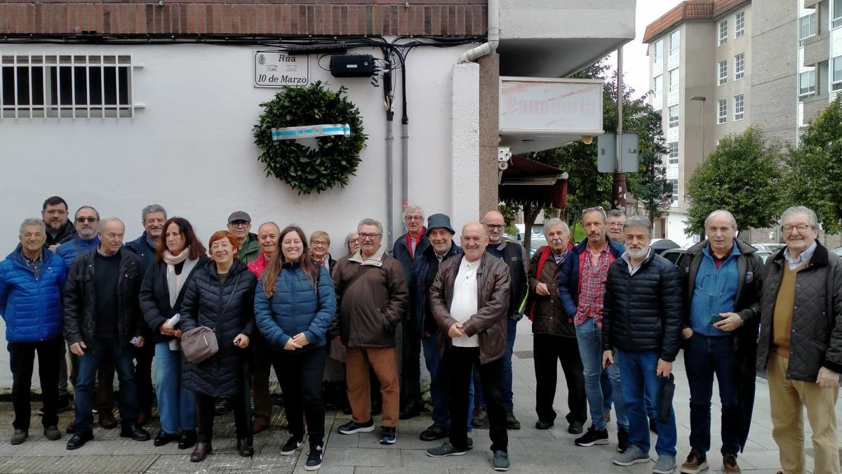 Homenaxe de CCOO na ra 10 de Marzo de Vigo