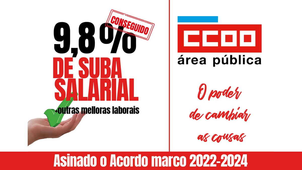 CCOO, primeiro sindicato nas Administracins pblicas, asinou este acordo