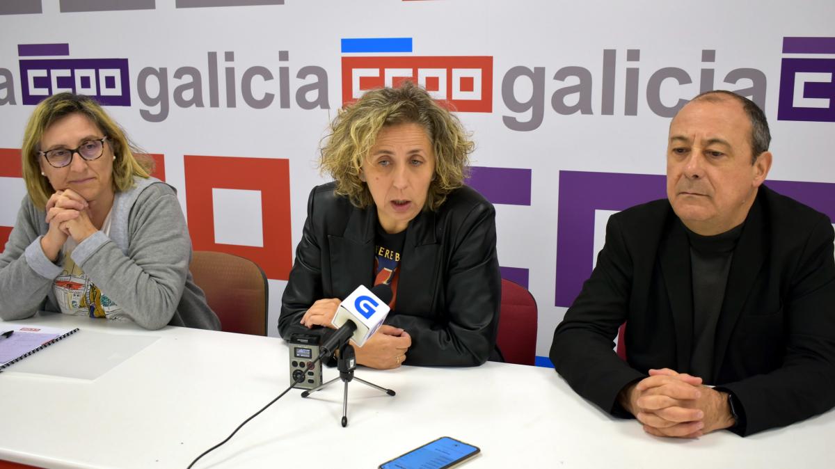 De esquerda a dereita, Maica Bouza, Amelia Pérez e Carlos Bravo