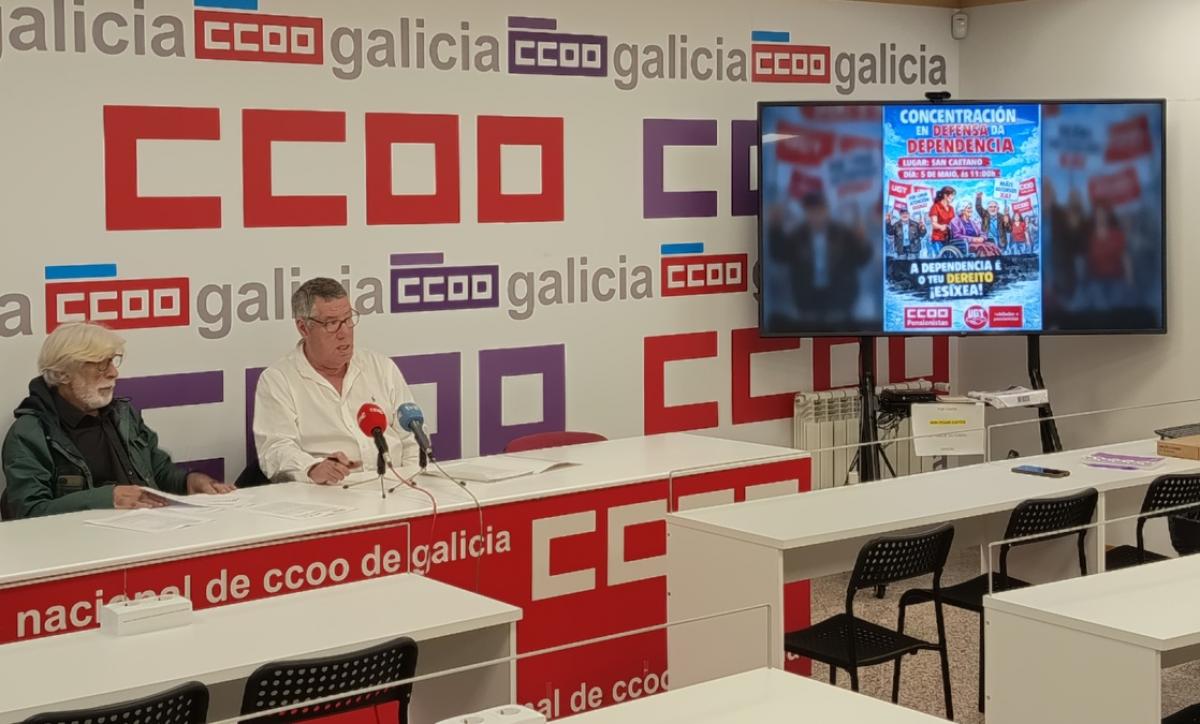 Valetín Tato e Ramiro Otero,na confencia de prensa.