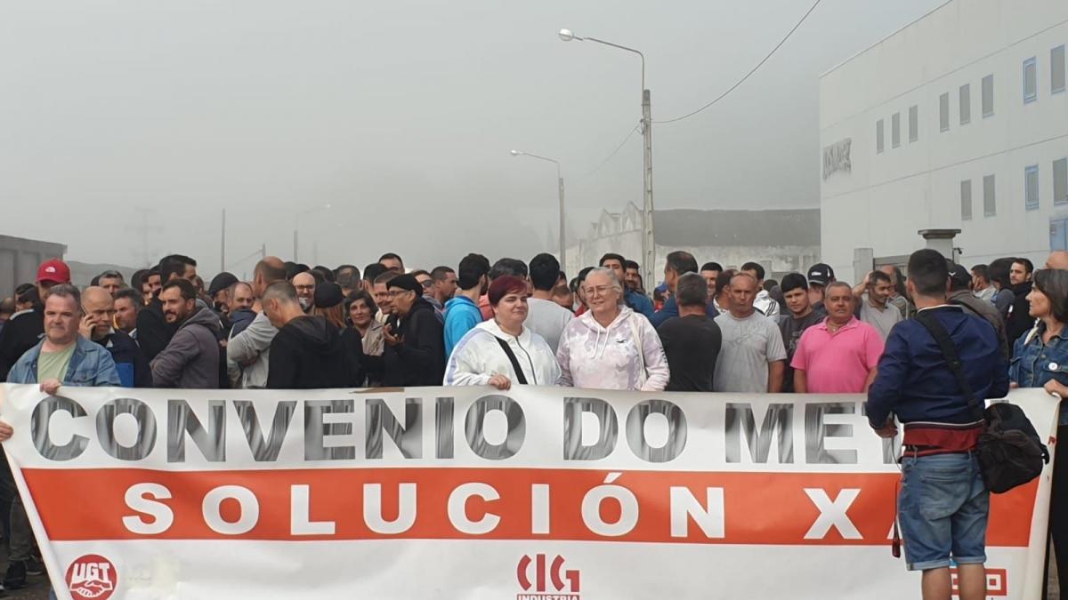 Manifestacin do sector do metal da provincia de Pontevedra (20/6/2023)