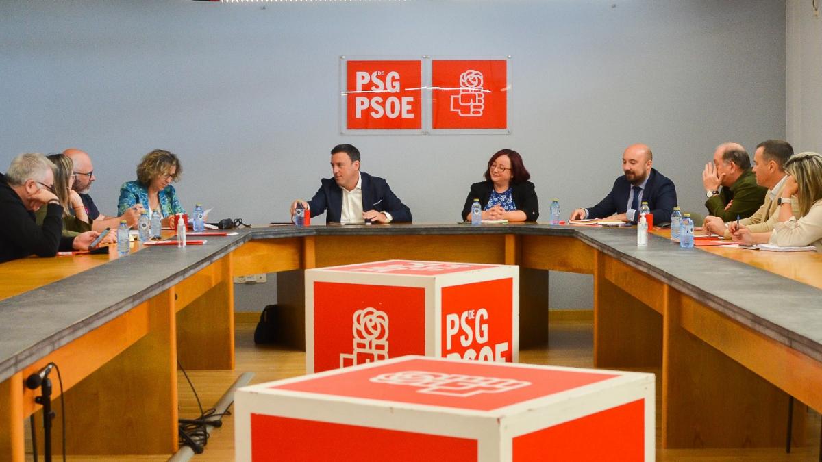 Reunión das executivas nacionais do S. N. de CCOO de Galicia e do PSdeG-PSOE | Foto: PSdeG