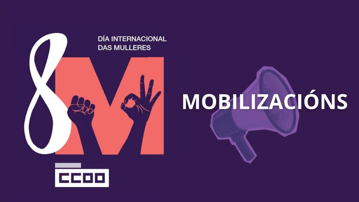 Mobilizacins este 8M en Galicia