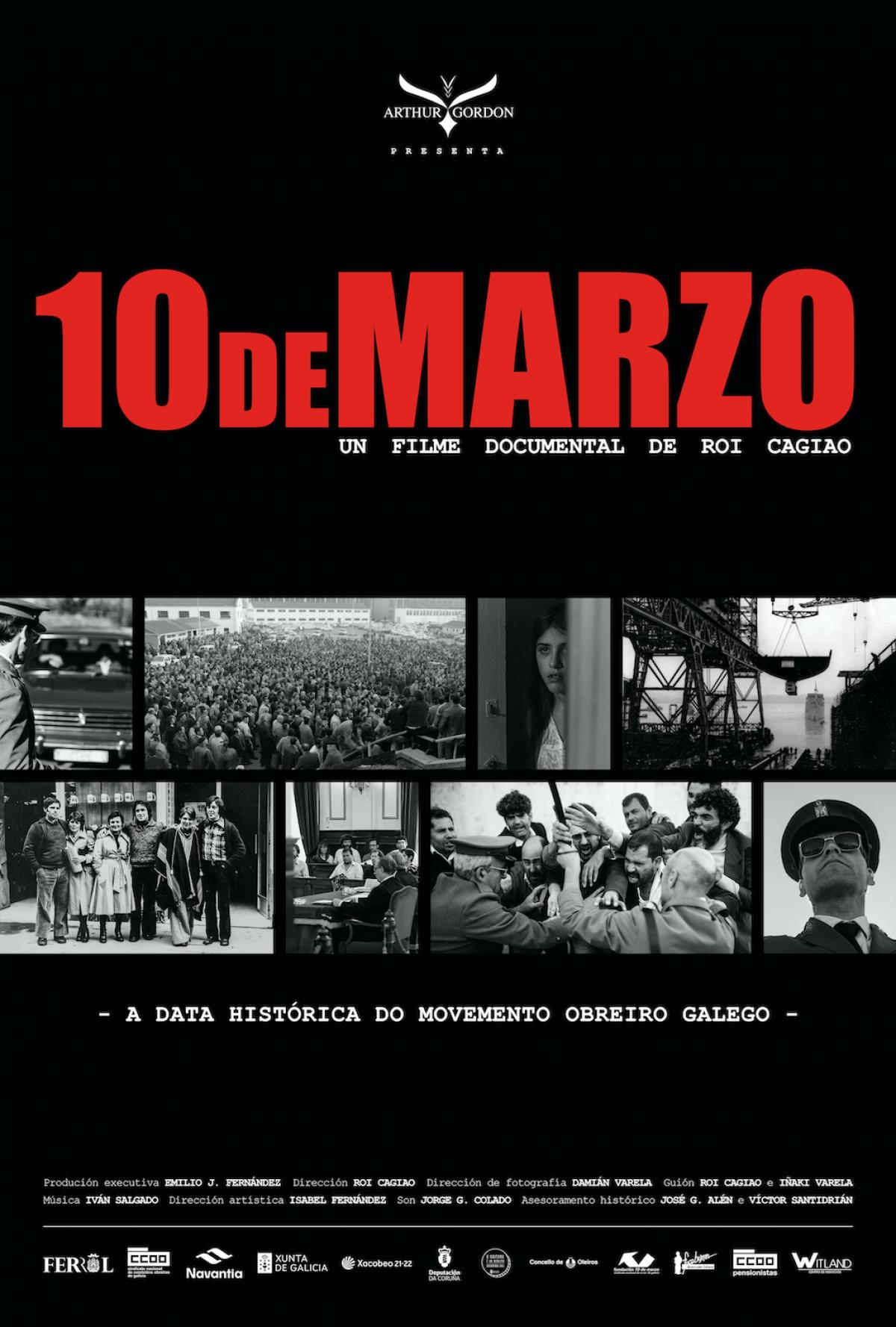 Cartel anunciador do documental '10 de Marzo'