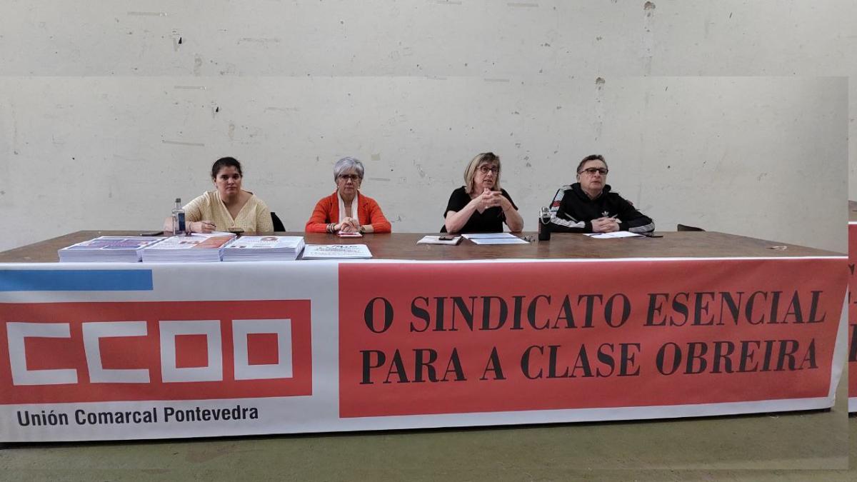 Asemblea na sede da Unión Comarcal de CCOO de Pontevedra