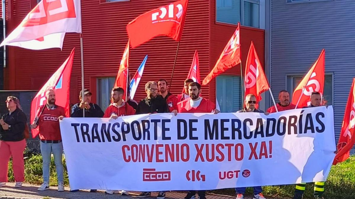 Concentración en Santiago do sector do transporte de mercadorías por estrada (9/10/2026)